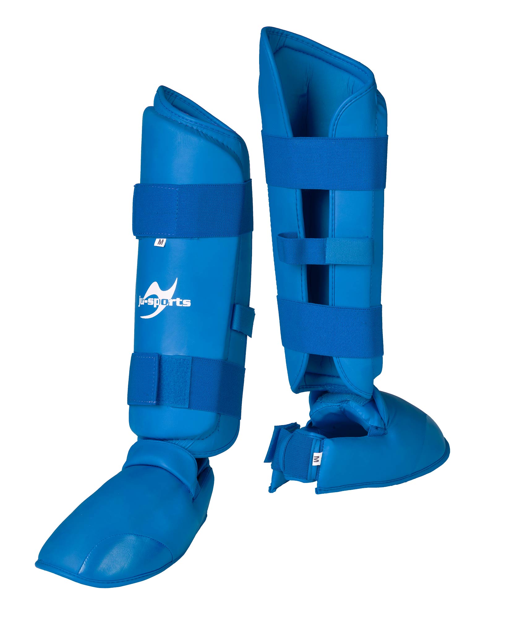 Schienbein-Spannschutz Karate blau