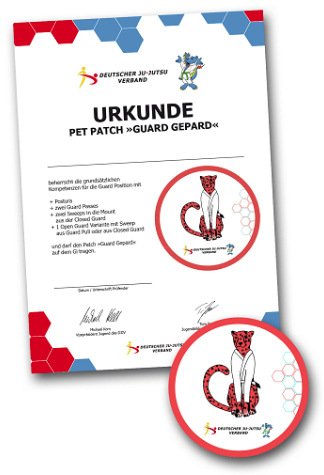 DJJV Pet Patches Guard Gepard