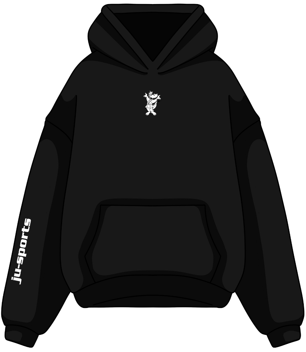 Hoodie, Schwarz, Pullover, Kangaroo-Tocket, Langarm