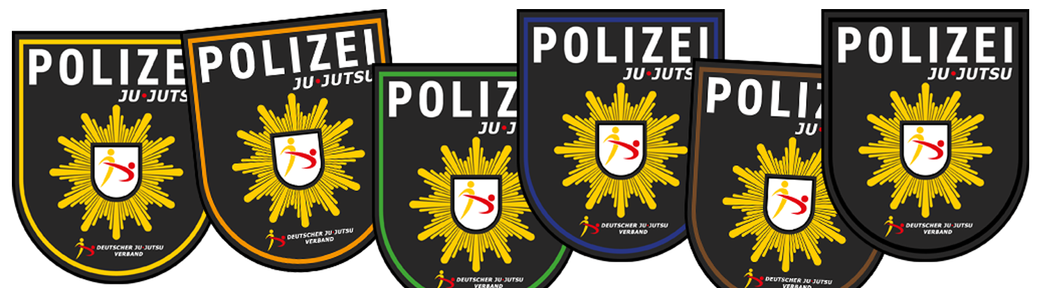 polizei abzeichen, emblem, shield, golden star, ju-jutsu