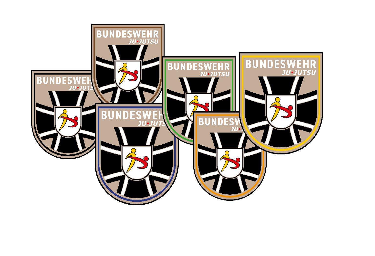 bundeswehr, ju-jutsu, schild, abzeichen, patch