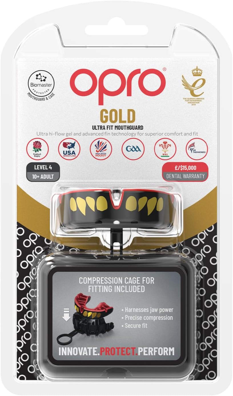 OPRO Zahnschutz Gold Jaws black/red Senior GEN5