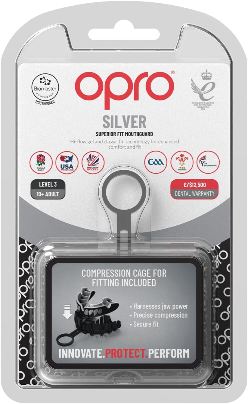 OPRO Zahnschutz Silver Senior GEN5 - Jaws black/silver