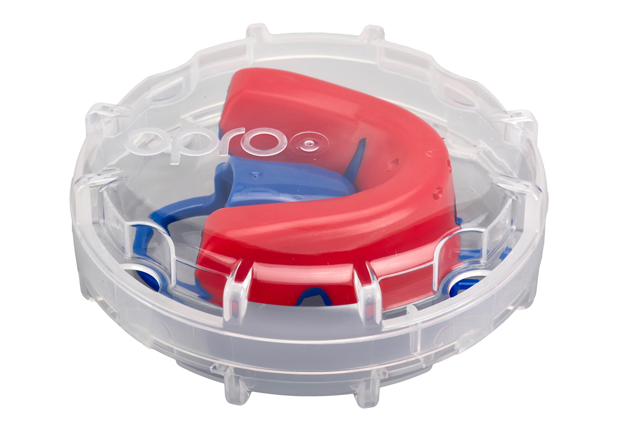 OPRO Zahnschutz Junior Silver - Red/Blue