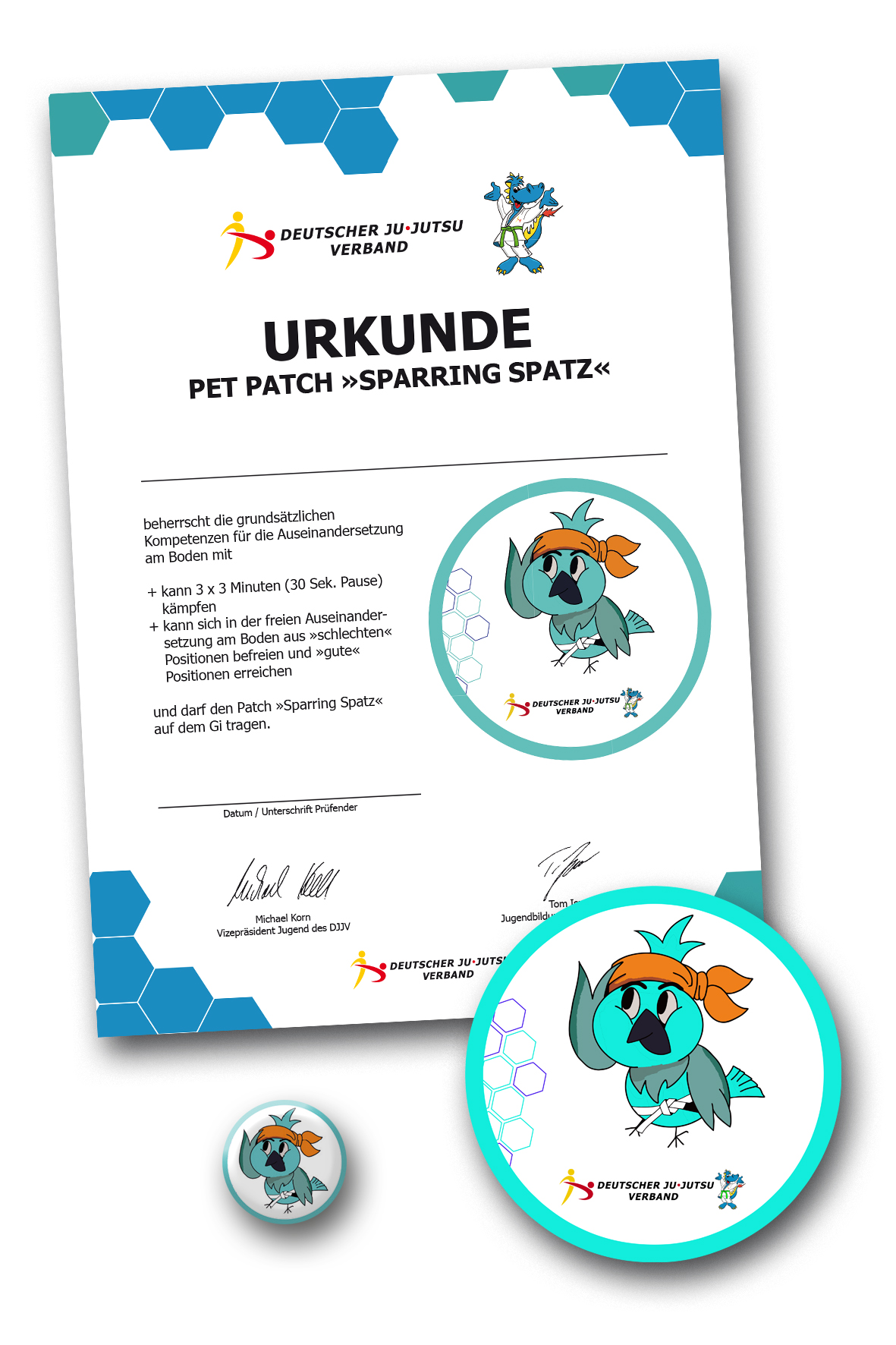 Patches, Patch, Sparring Spatz, DJJV, Urkunde